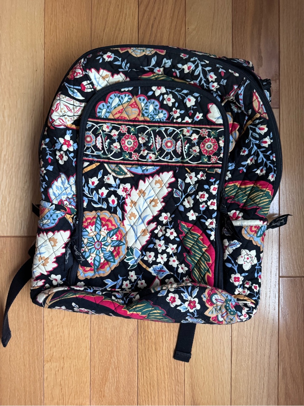 Vera Bradley Quilted Laptop Backpack- Versailles